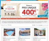 Super affaire vacances : Séjours à 400 euros en mai , juin, septembre, octobre