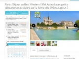 Séjours en hotel 3* + croisiere sur la Seine à partir de 69 euros pour deux personnes .. super affaire