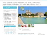 Séjours en hotel 3* + croisiere sur la Seine à partir de 69 euros pour deux personnes .. super affaire