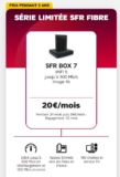 Promo Box SFR Fibre ou Adsl à 20€ par mois durant 2 ans !