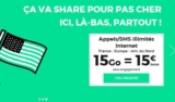 Forfait mobile pour les voyageurs : 15€ pour illimité + 15go en France , Europe , USA avec sfr red
