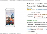 Bon plan smartphone : archos helium 50 qui revient à moins de 70 euros