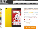 Bon plan smartphone : lenovo k3 note (octa , 2go de ram ) à 123 euros
