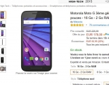 Bonne affaire smartphone : MOTO G 3eme generation à 179 euros ( 5 pouces , 2go de ram )