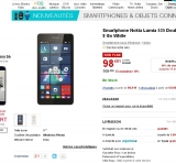 Smartphone Nokia Lumia 535 à moins de 100 euros et 25 euros d’applications offertes
