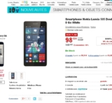 Smartphone Nokia Lumia 535 à moins de 100 euros et 25 euros d&rsquo;applications offertes