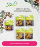 Plats végétariens SOJADE remboursés à 70% – Shopmium