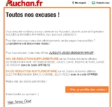 Soldes auchan.fr : 5 ou 10 pourcent de réduction en plus le 25 juin