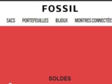 Outlet Fossil  : jusqu&rsquo;à  50% de réduction en plus sur sacs , montres  et portefeuille