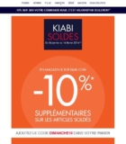Soldes Kiabi : nouvelle démarque et 10% de réduction en plus le 17 janvier