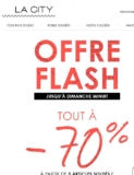Soldes mode femmes: 70% de réduction sur le site la city pour 5 articles achetés jusqu&rsquo;au 19/07