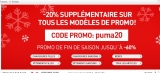 20 pourcent de remise supplémentaire sur les soldes Puma