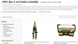 Bon plan bricolage : 3 outils stanley achetés = 40% de réduction