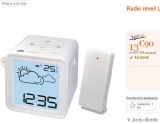 13.9 euros port inclu le radio reveil station météo