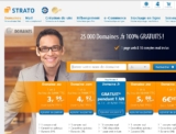 Strato : nom de domaine avec une page web gratuit ou 1 euro pour un an l&rsquo;hebergement 150Go