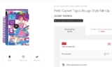 Cadeau pour filles pas chers : 3 euros les carnets style me up port inclus