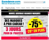 Super affaire vetements de marques à prix cassés sur le site excedence ..