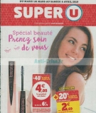 Catalogue Super U du 26 mars au 6 avril … jusqu’à 70%  sur produits de beautés