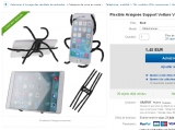 Gadget intéressant: support smartphone araignée à 1.49 euros port inclus