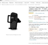 Baisse de prix: 4.99 euros le support smartphone pour grille de ventilation de voiture