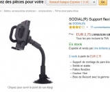 Support smartphone avec long bras pour voiture à 2.75 euros