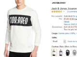 Sweat hommes Jack and jones Jcoaron à 8.99 €