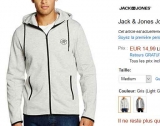 Super prix : Veste Zippée à capuche Jack and jones Jconik à 13.5€ ( plus de 40 ailleurs)