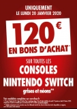 Console Nintendo Switch qui revient à moins de 180€ chez Carrefour le 20 janvier