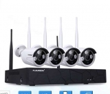 Pas cher à 72€ un système de surveillance vidéo sans fil avec 4 caméras et centrale