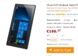Tablette 10 pouces windows 10 avec 4go de ram et 64go d&rsquo;espace de stockage pour 174 euros ( Europe)
