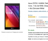 Tablette Asus 7 pouces 16go à 89 euros