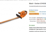 Jardinage : Taille haie électrique black et decker à 33€  (voire meme 26€ )