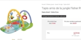 Bonne affaire jouet d&rsquo;éveil ; tapis d&rsquo;éveil fisher price à 19 euros (contre le double ailleurs)