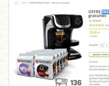 Bon plan Tassimo : Machine MyWay + 136 tdiscs à 79€