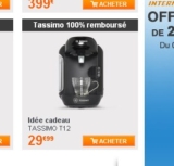 Machine Tassimo T12 Vivy gratuite apres remboursement et pour l&rsquo;achat de 3 paquets de tdiscs .. et livrée gratuitement  toujours disponibles