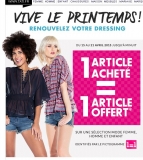Promo chez tati : 1 article acheté = 1 offert