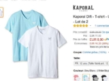 Super affaire : 6.8€ les deux tee shirts Kaporal pour Garçons
