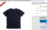 7.99€ le joli tee shirt Quiksilver hommes avec poche .. port inclus