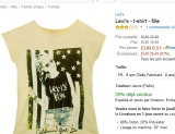 Tee shirt levis filles à 5.5 euros