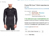Tee shirt de compression Puma Manches Longues à moins de 10 euros