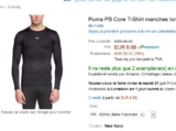 Tee shirt de compression Puma Manches Longues à moins de 10 euros