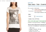 Tee shirt femmes Pepe Jeans à 9 euros