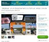 Bon plan télépeage Vinci à 6.4 euros pour 1 an