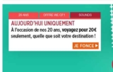 SUPER AFFAIRE TRAINS THALYS : tous les trajets à 20€ en réservant le 20 mai