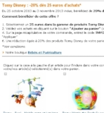 20% de remise sur les jouets Tomy Disney jusqu&rsquo;au 3 novembre