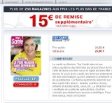 Abonnement 1 an à Top Santé pour 11 euros