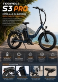 Bon plan :  TOUROLL S3 PRO vélo Fatbike 20&Prime; pliant à 799 € avec code promo