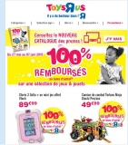 Toy R us : opération 100 pourcent remboursé sur des jouets, jeux  jusqu’au 7 juin 2015