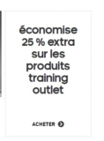 Réduction Adidas:  25 pourcent sur les articles training déjà en promo le 21/02