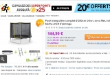 Bon prix trampoline : 124.9 le trampoline de 2m50 avec housse, echelle .. le 26 mai